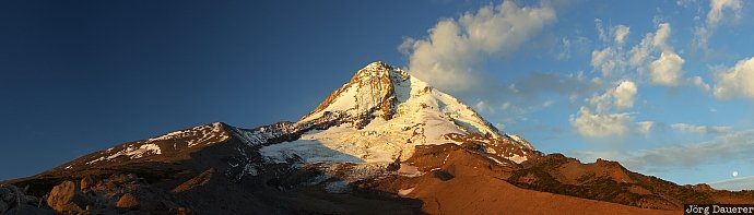 Mount Hood Mount Hood, Cascade Range, Cascades, Oregon, USA, United States, morning light, Vereinigte Staten